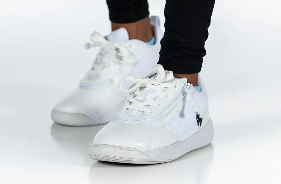 FINAL SALE - White/Navy BILLY Sport Court Athletic Sneakers