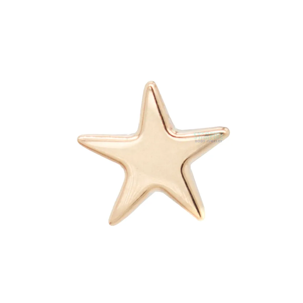 Flat Gold Star Threaded End