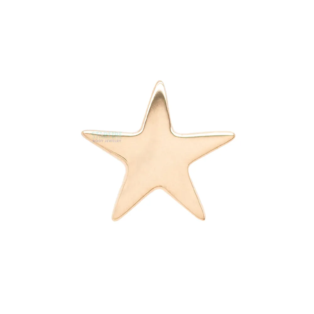 Flat Gold Star Threaded End