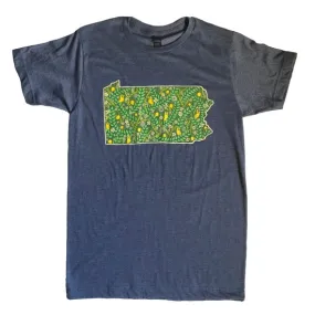 Foliage Friends State Unisex Tee Shirt (PA)