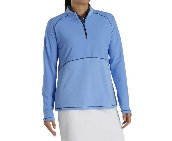 FootJoy Ladies Half-Zip Ribbed Mid-Layer