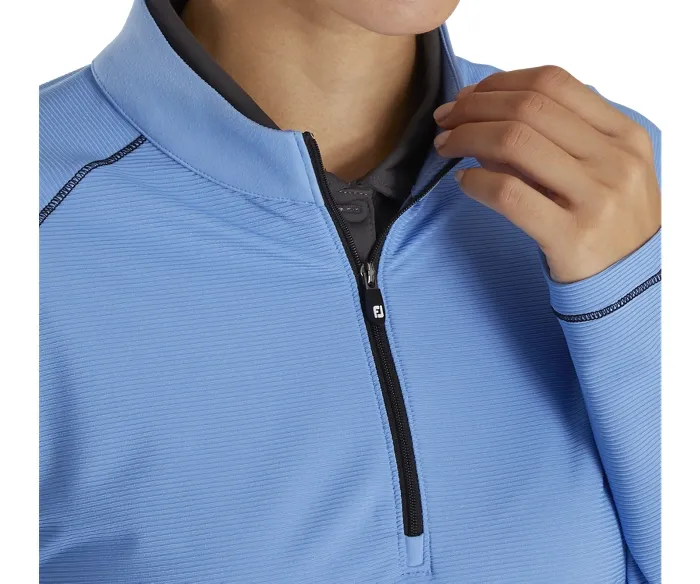 FootJoy Ladies Half-Zip Ribbed Mid-Layer