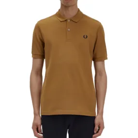 Fred Perry - Plain Polo Shirt - Dark Caramel