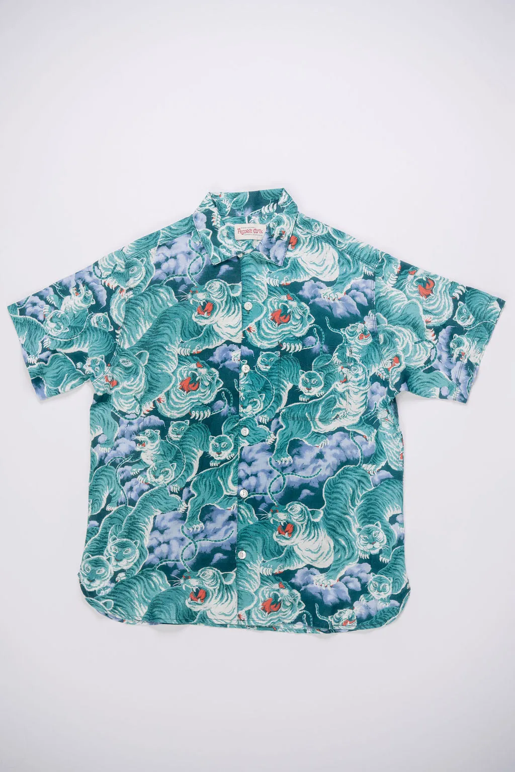 Turquoise Tiger Hawaiian Freenote Cloth