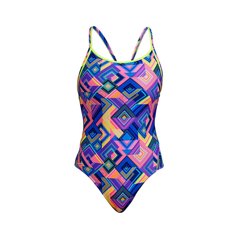 Funkita - Be Square - Ladies Eco Diamond Back One Piece