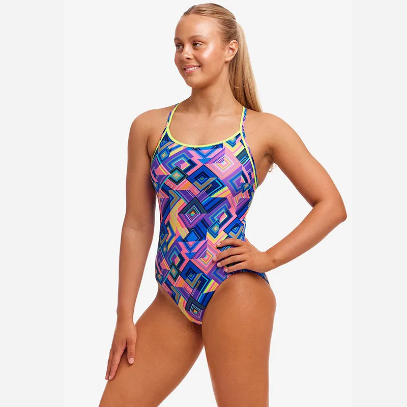 Funkita - Be Square - Ladies Eco Diamond Back One Piece