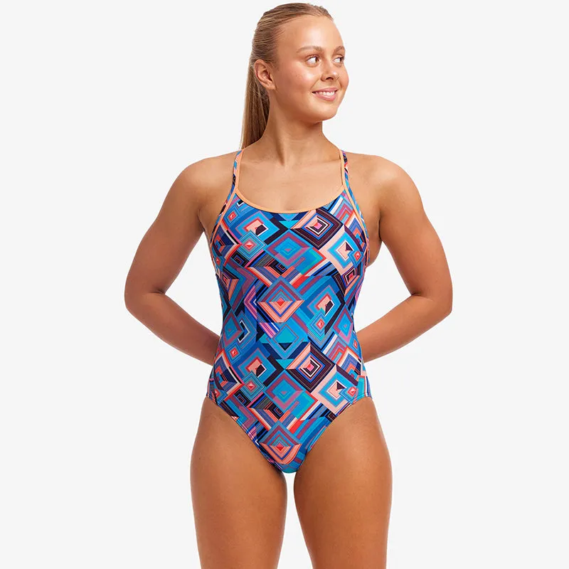 Funkita - Boxed Up - Ladies Eco Diamond Back One Piece