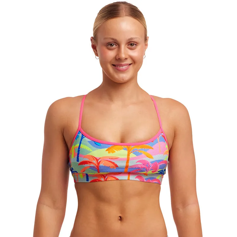 Funkita - Poka Palm - Ladies Eco Swim Crop Top