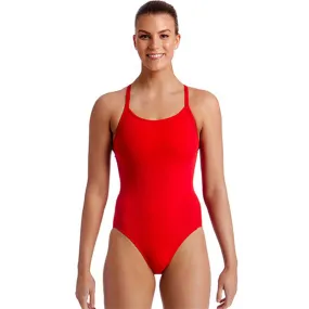 Funkita - Still Red - Ladies Diamond Back One Piece