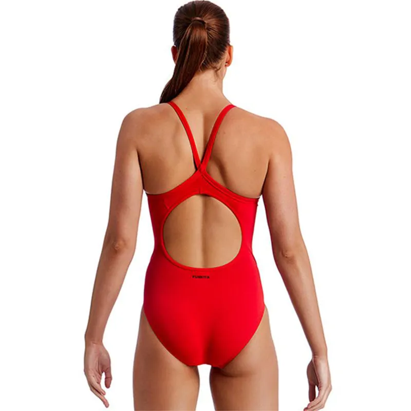 Funkita - Still Red - Ladies Diamond Back One Piece