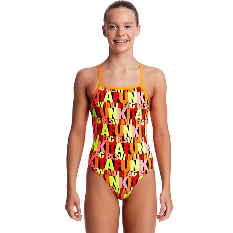 Funkita - Swim Girl Swim - Girls Strapped In One Piece