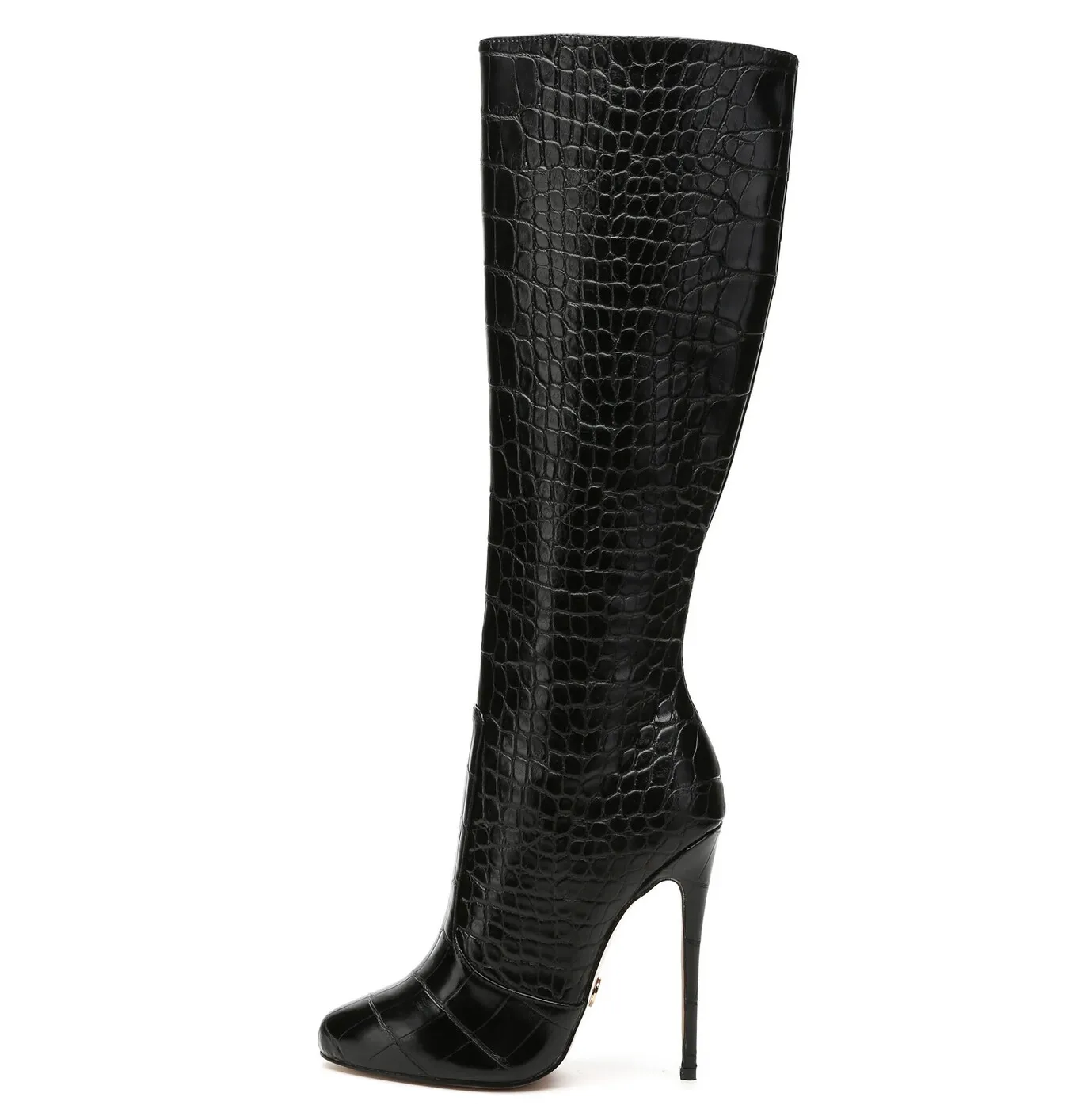 Giaro BRANDY BLACK CROCK KNEE BOOTS