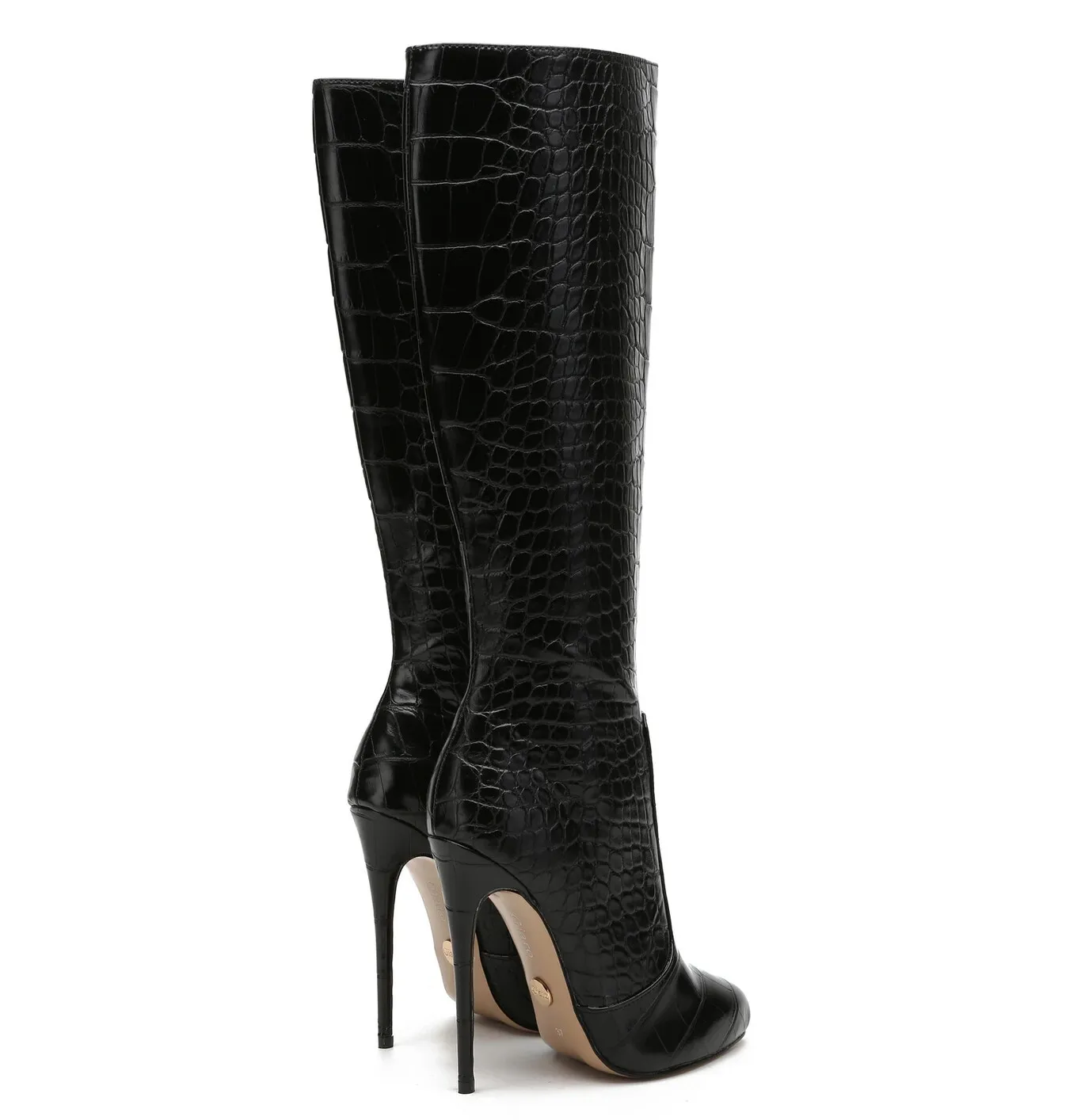 Giaro BRANDY BLACK CROCK KNEE BOOTS