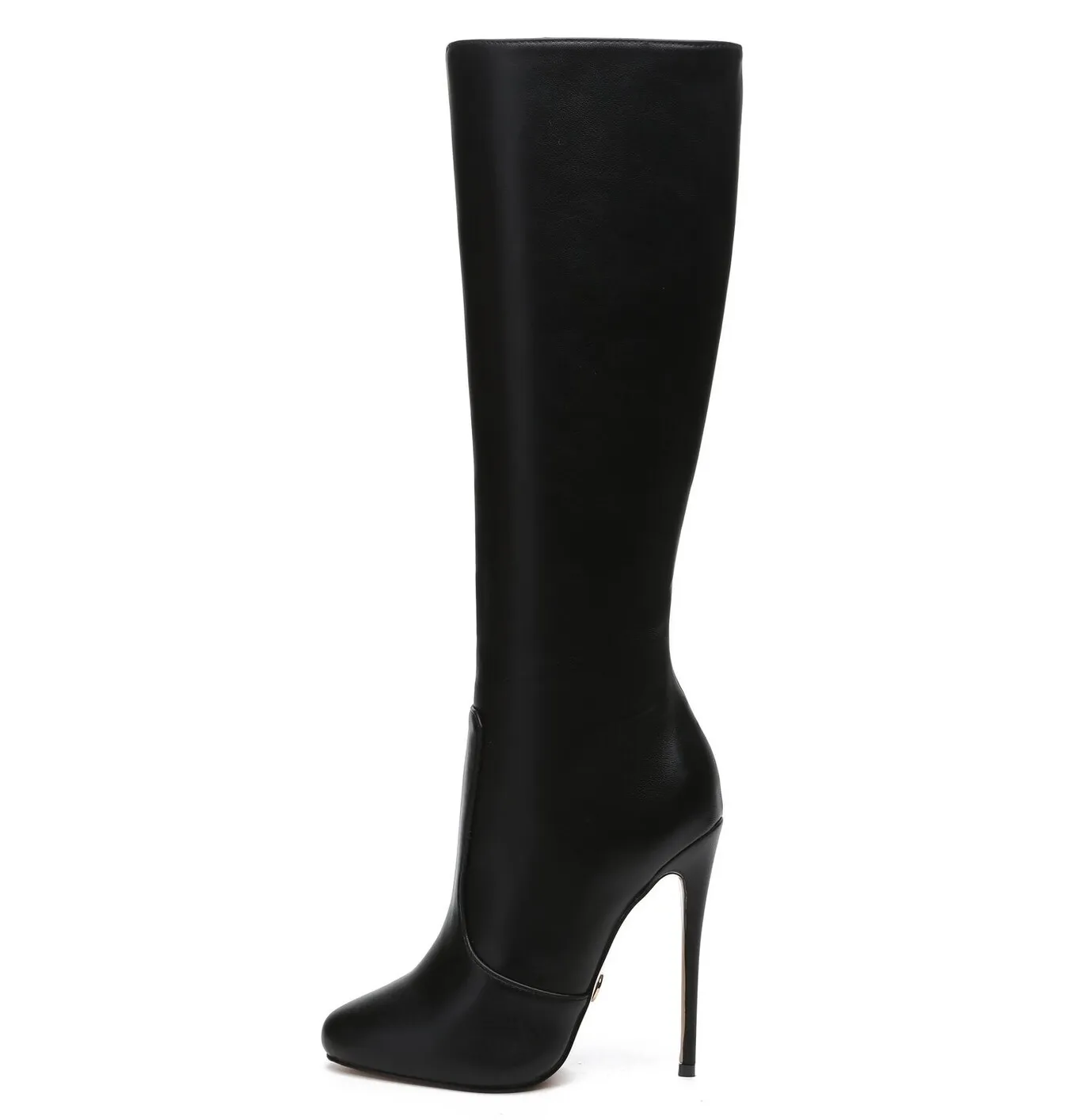 Giaro BRANDY BLACK MATTE KNEE BOOTS