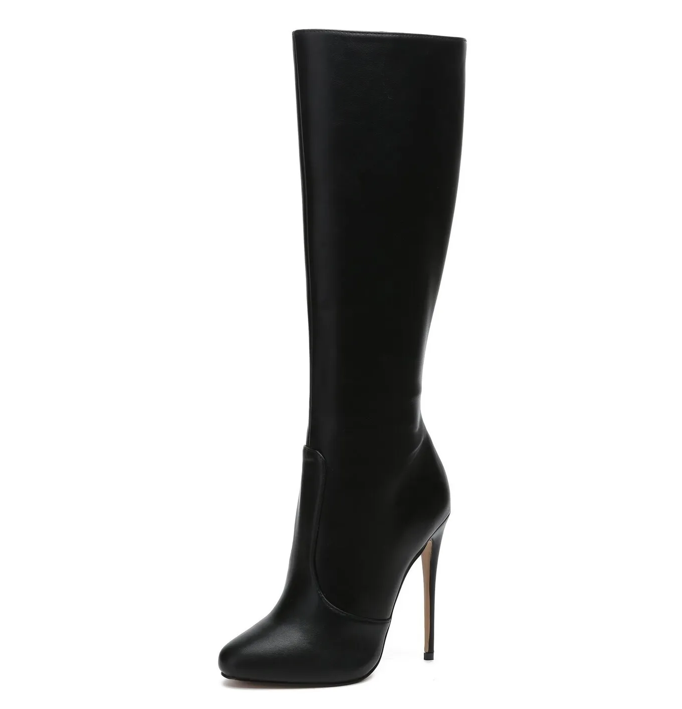 Giaro BRANDY BLACK MATTE KNEE BOOTS