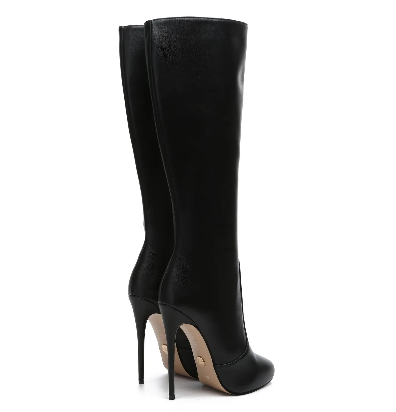 Giaro BRANDY BLACK MATTE KNEE BOOTS