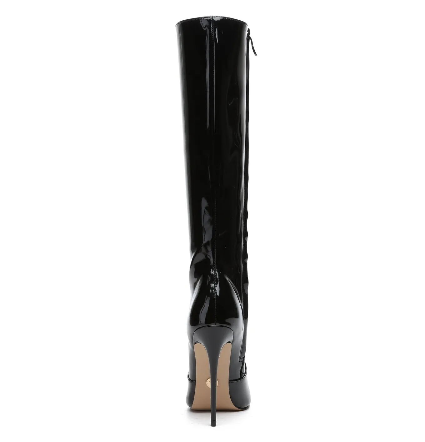 Giaro BRANDY BLACK SHINY KNEE BOOTS