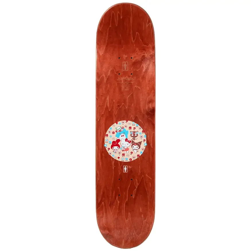 Girl Skateboards Hello Kitty Collaboration Sanrio Friends Skateboard Deck 8.5 Inch