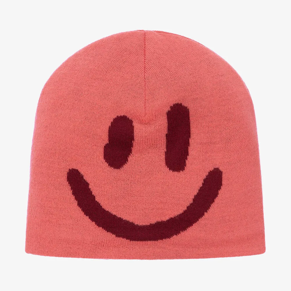 Girls Coral Pink Wool Hat