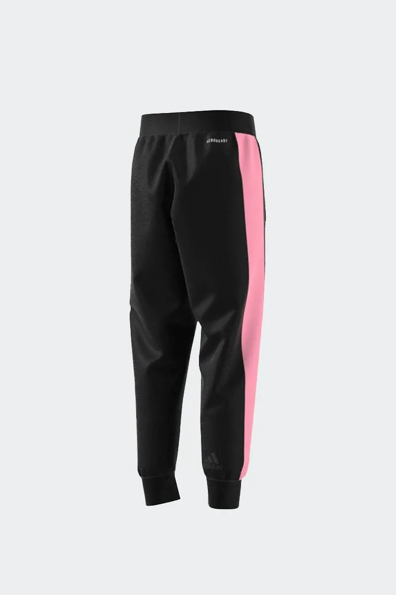 Girl's Pink Striped Sporty Pants