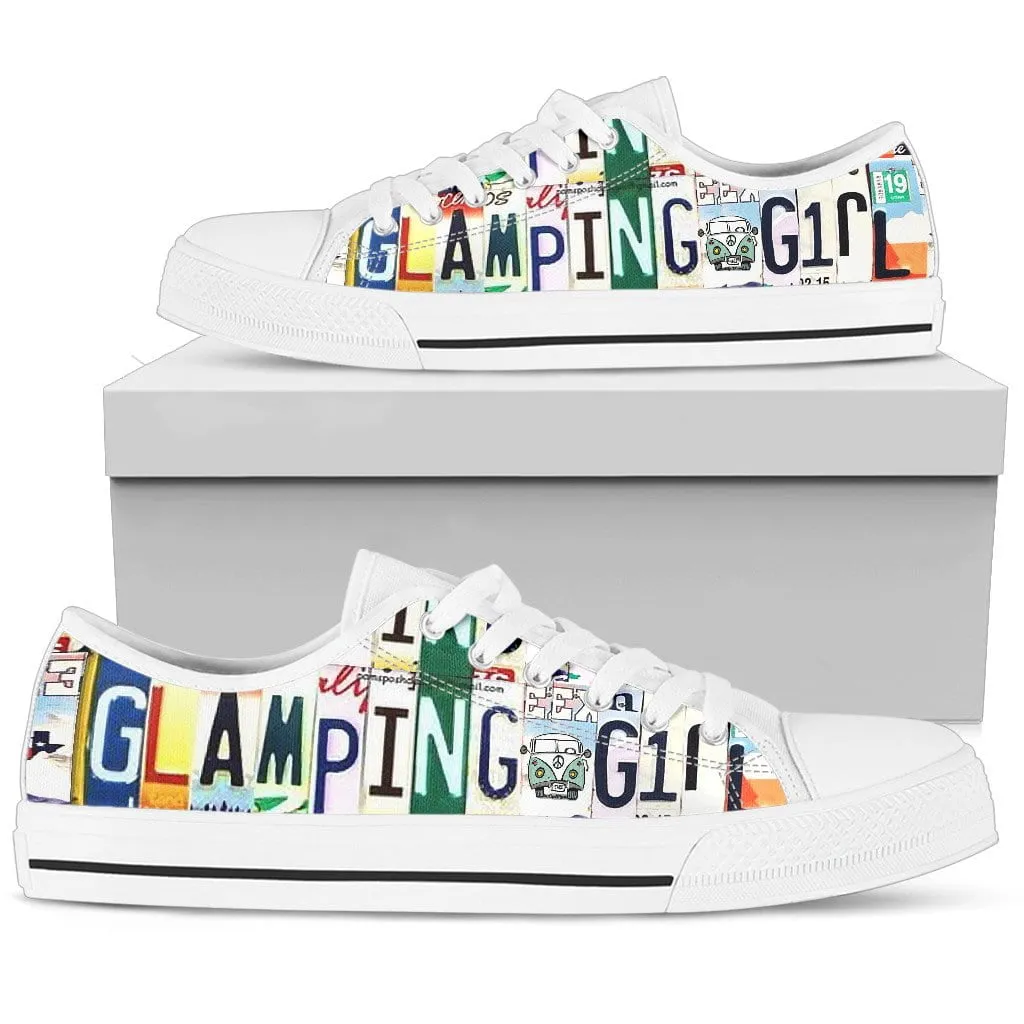 Glamping Girl Low Top Tennis Shoe