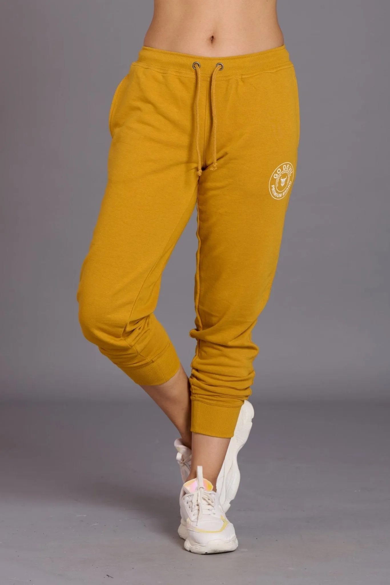 Go Devil Premium Brand Ochre Joggers for Women