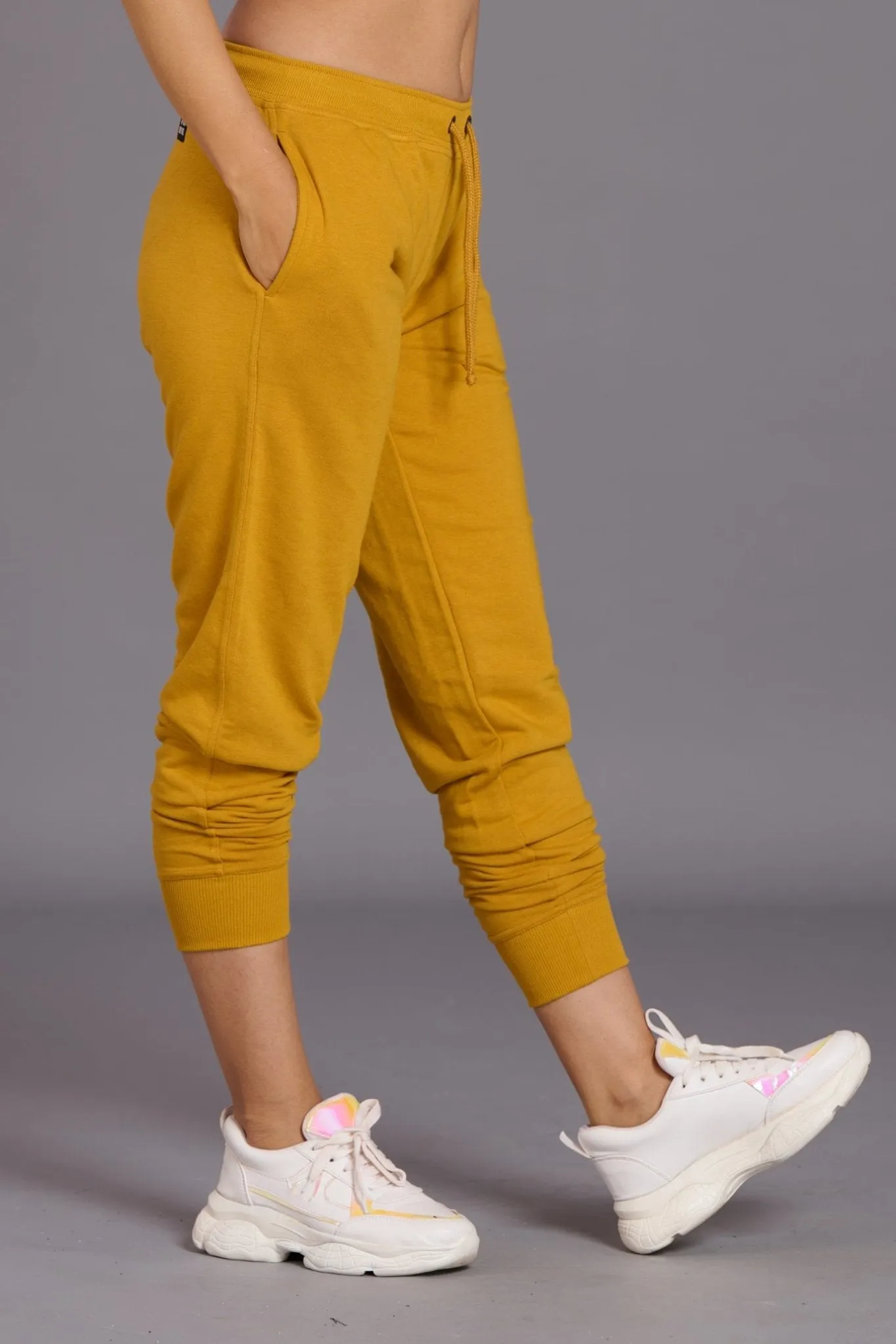 Go Devil Premium Brand Ochre Joggers for Women