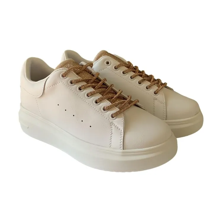 Gold GB811 Women's Champagne Sneakers - Shop Now