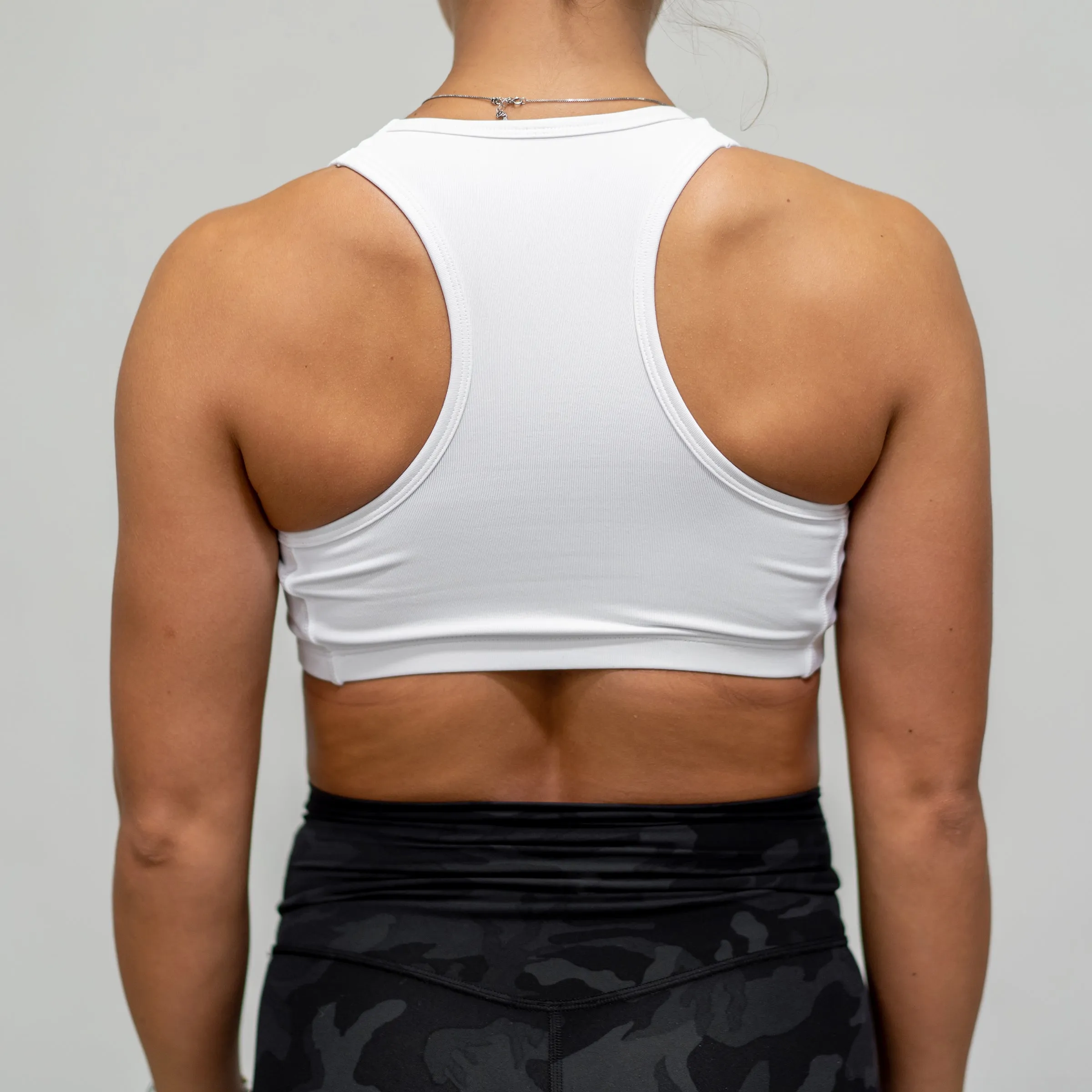 Gold Edition Sports Bra - White