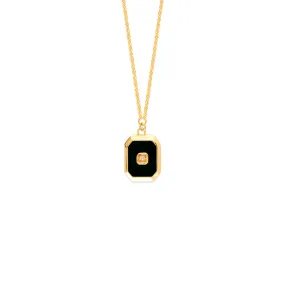 Gold Enamel Statement Necklace