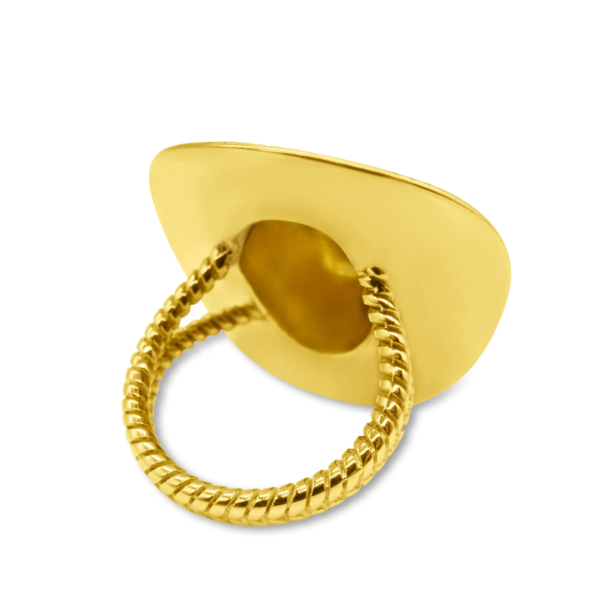 Gold Rodeo Hat Ring Cowboy