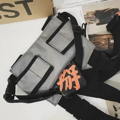 Gray Chest Bag