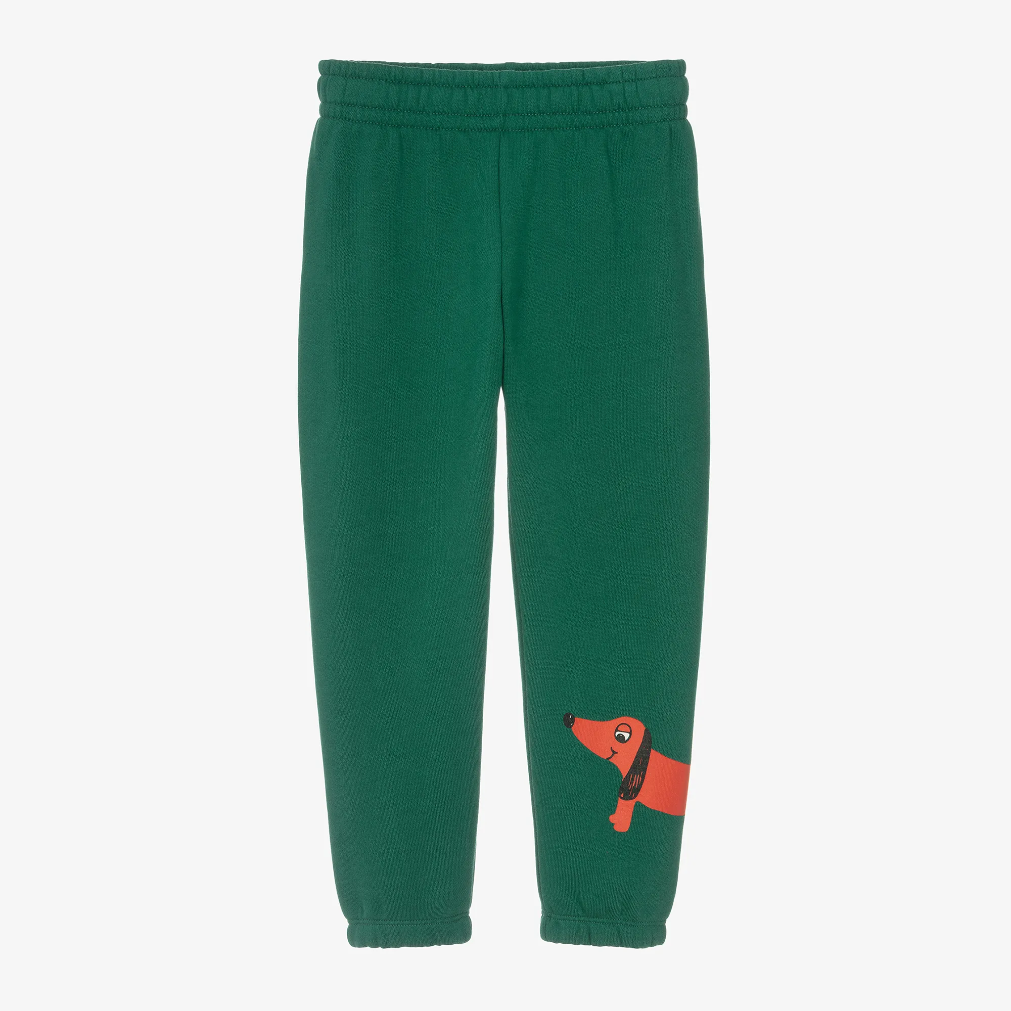 Green Organic Cotton Dog Print Joggers