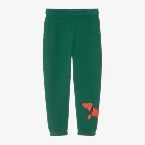 Green Organic Cotton Dog Print Joggers