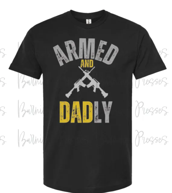 Dad Themed Firearm Sublimation Transfer for Shirts