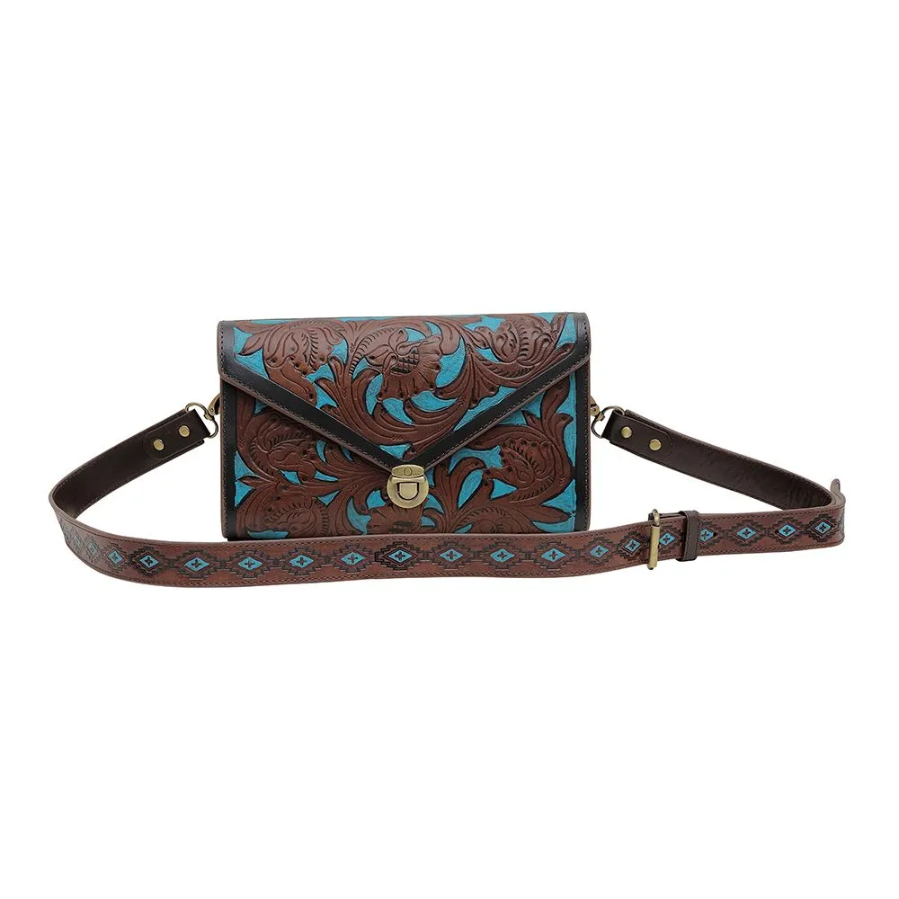 Hand Tooled Leather Bag - Myra Fana