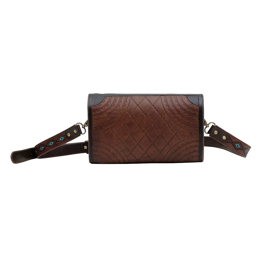 Hand Tooled Leather Bag - Myra Fana