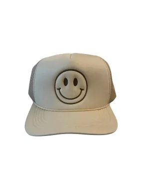 Happy Face Monochrome Trucker Hat