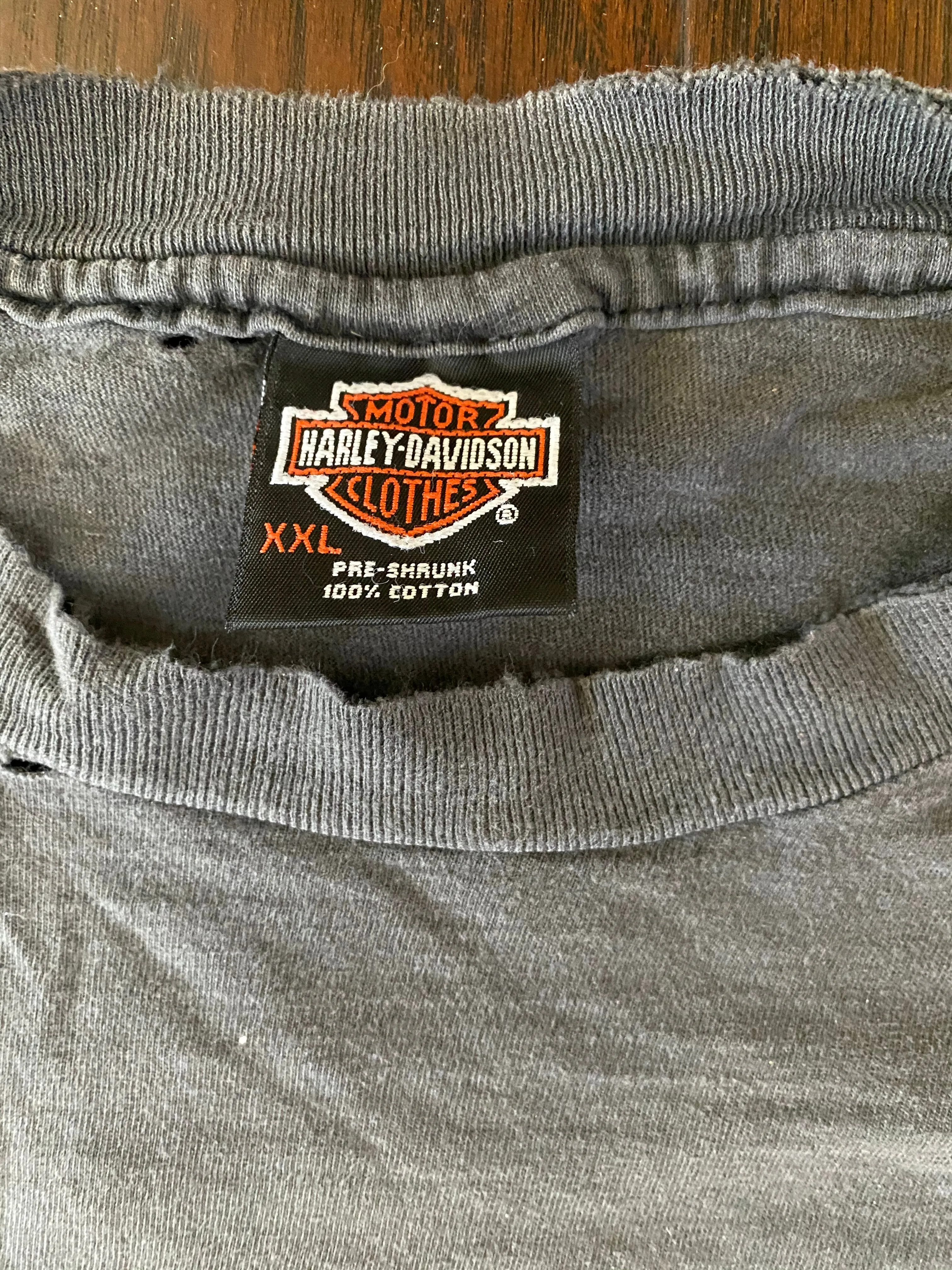 Harley-Davidson 1990’s “Ft. Lauderdale, Florida” Vintage Distressed Pocket T-shirt