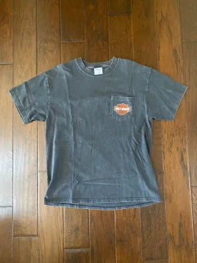 Harley-Davidson 2000’s “Ft. Myers Hot Rods & Harleys” Vintage Distressed Pocket T-shirt