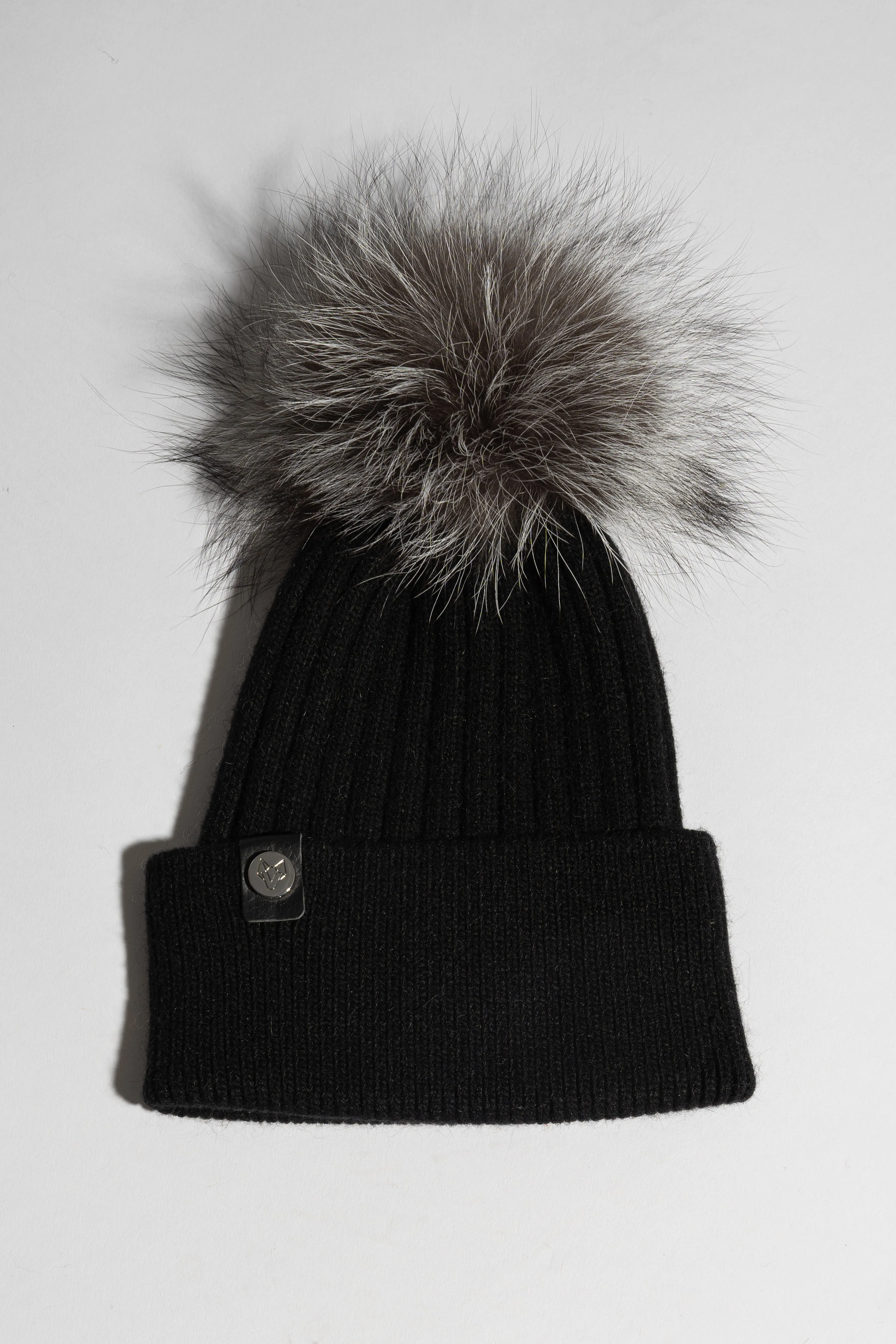 Harley Pom Pom Hat - Black