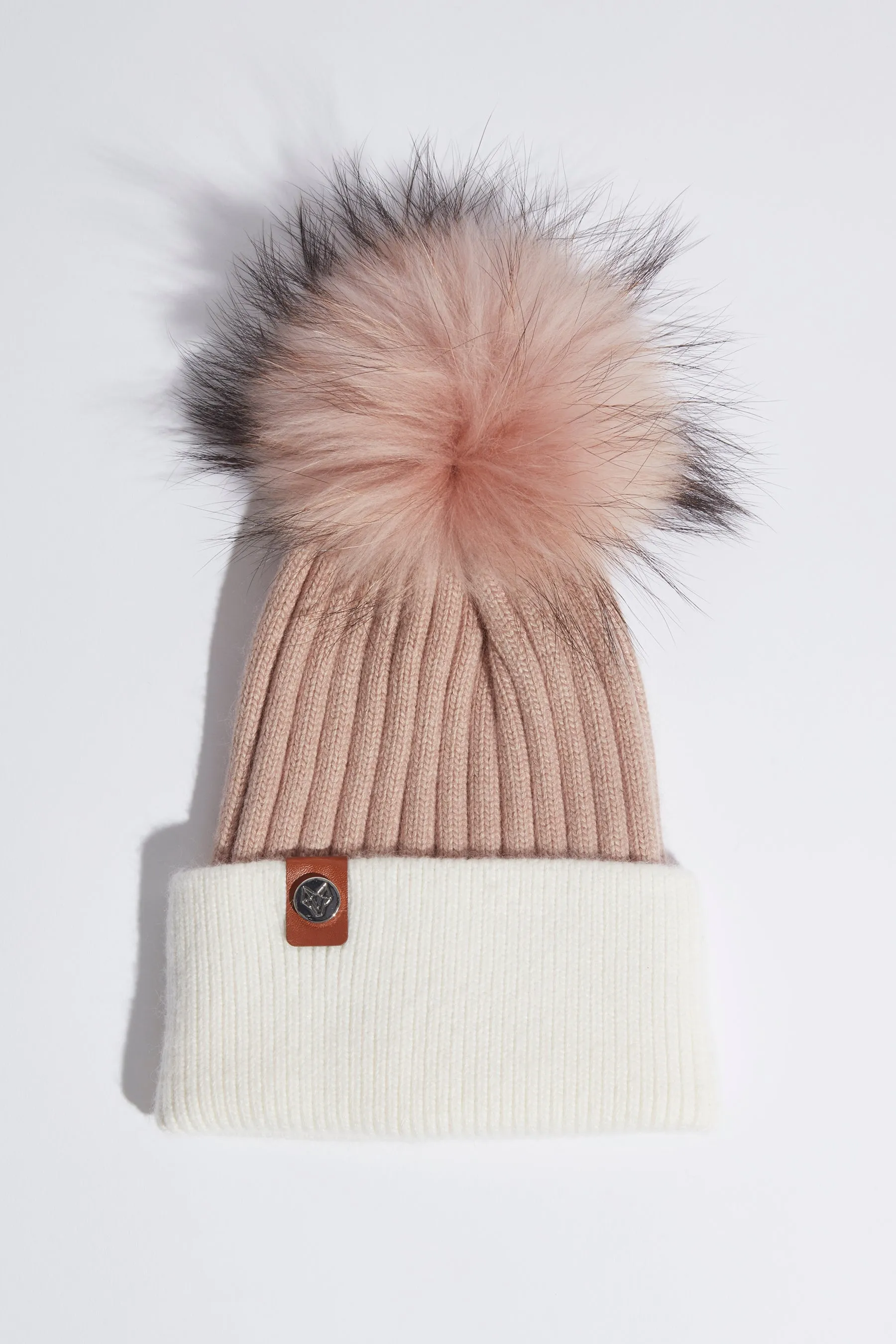 Harley Pom Pom Hat - Blush/Ivory