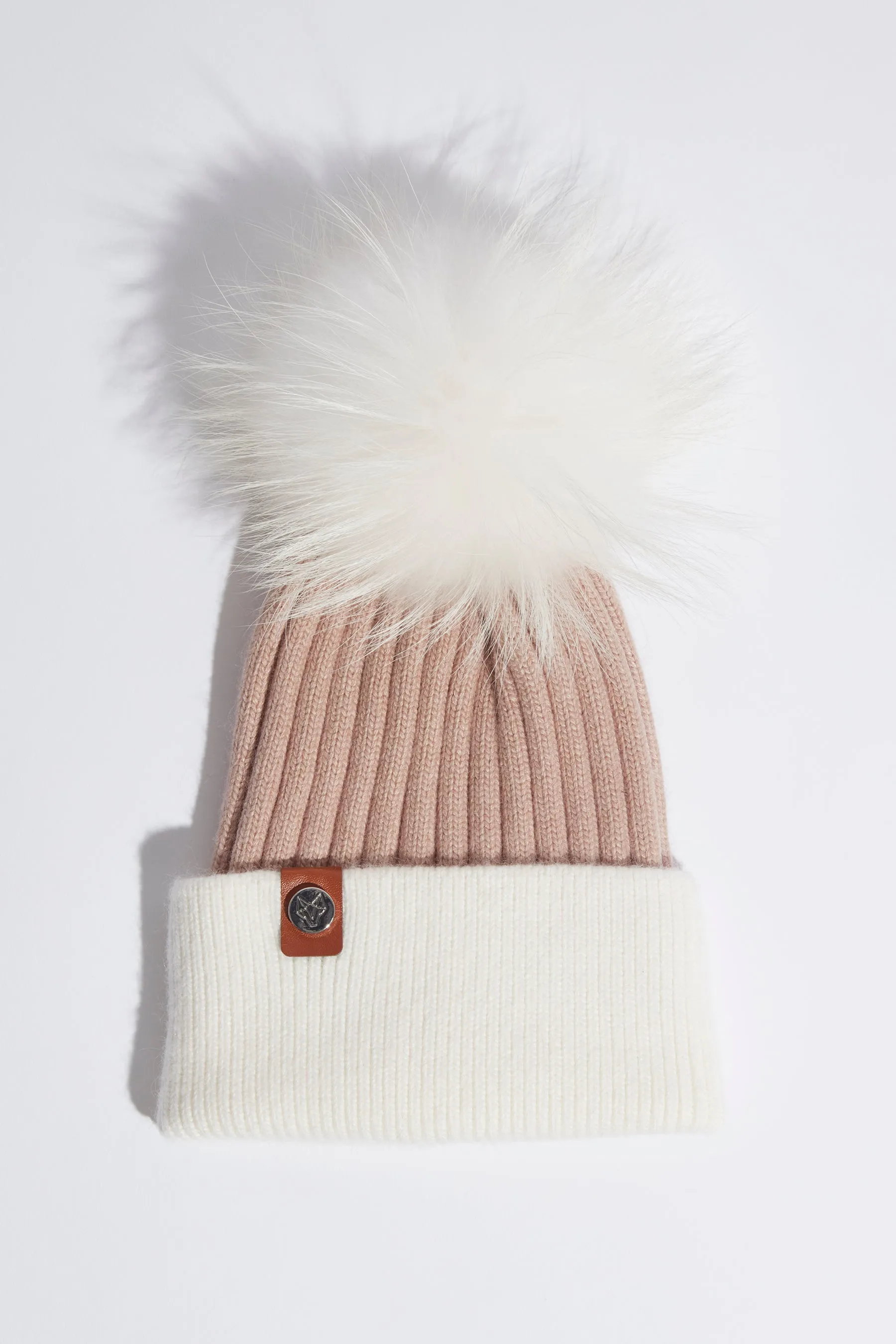 Harley Pom Pom Hat - Blush/Ivory