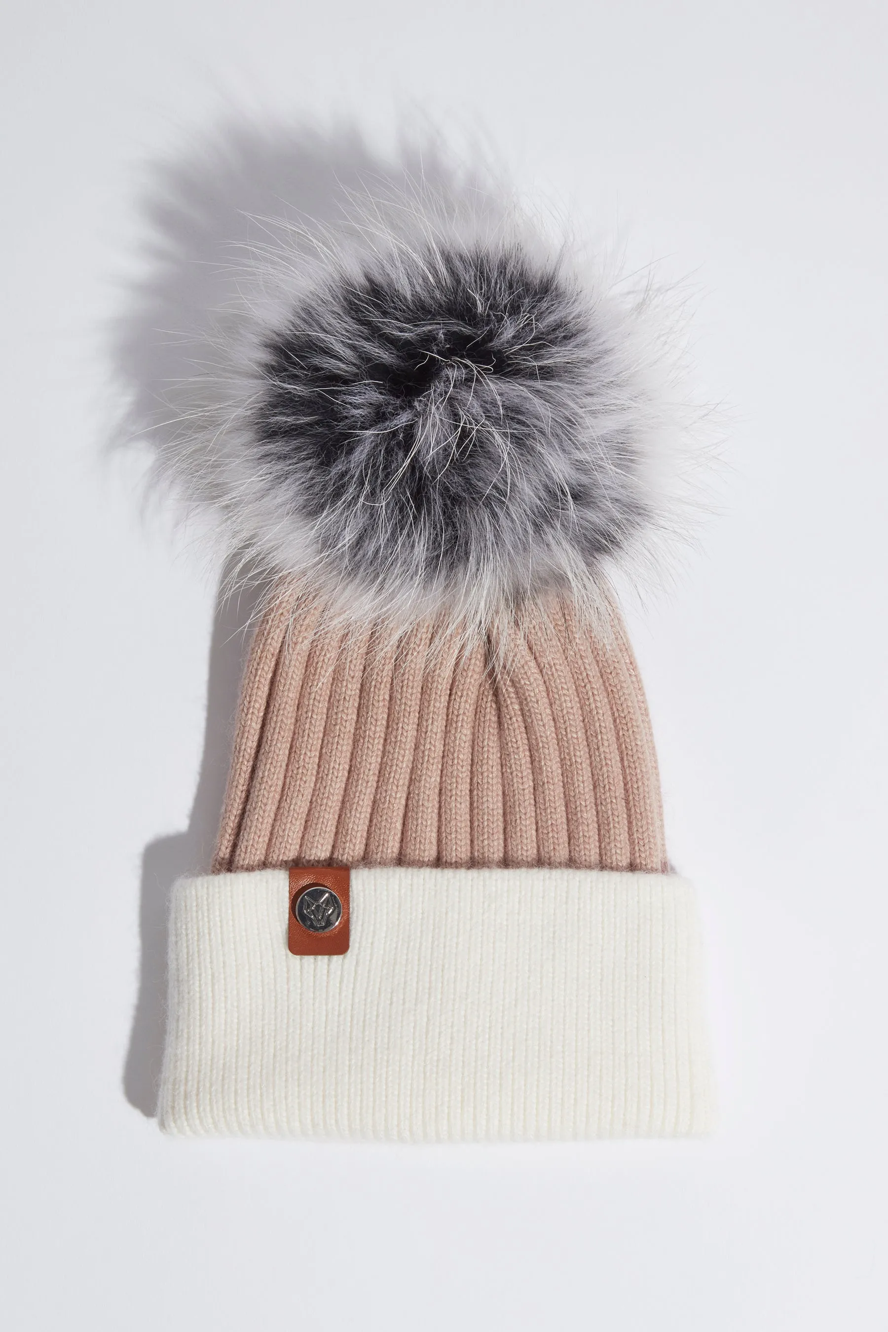 Harley Pom Pom Hat - Blush/Ivory