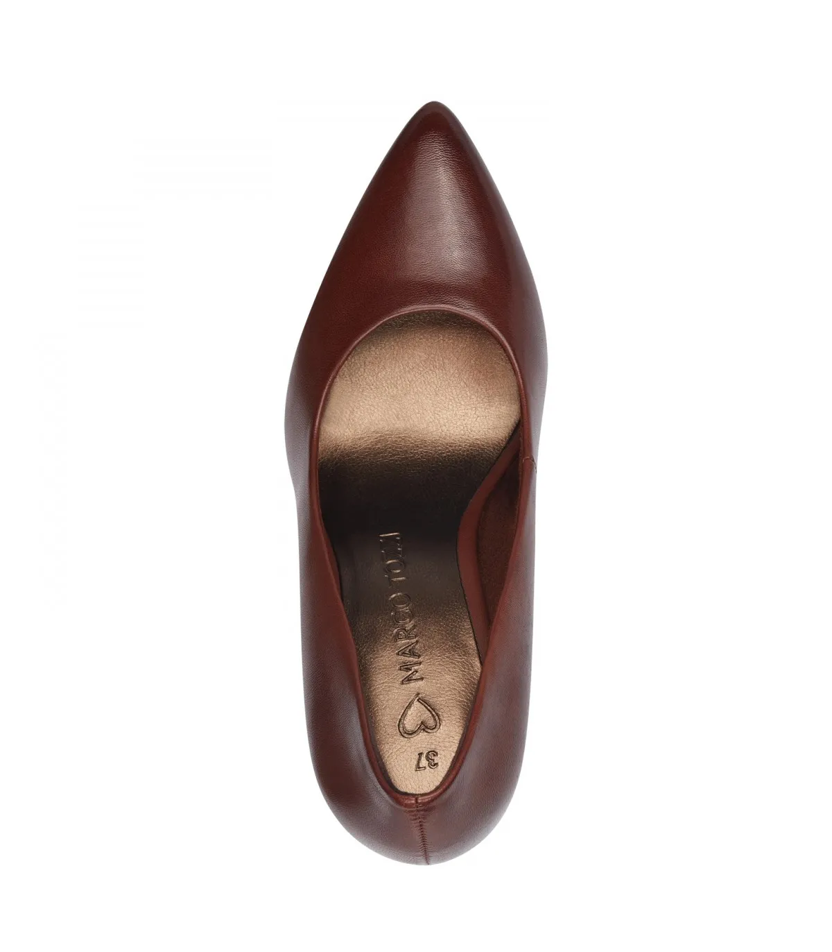 Heeled Shoes in Cognac by Marco Tozzi 22415