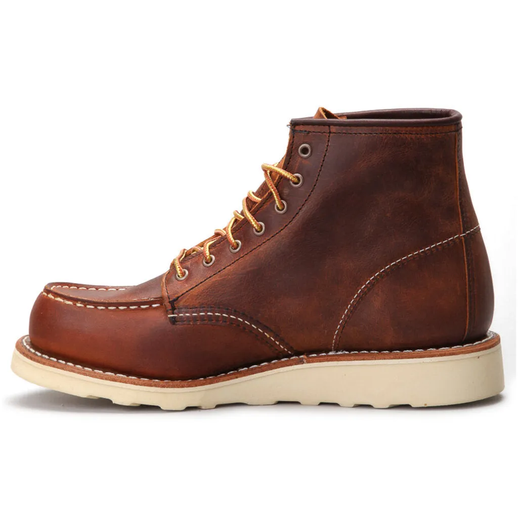 Heritage Nubuck Leather 6 Inch Classic Women's Moc Toe Boots