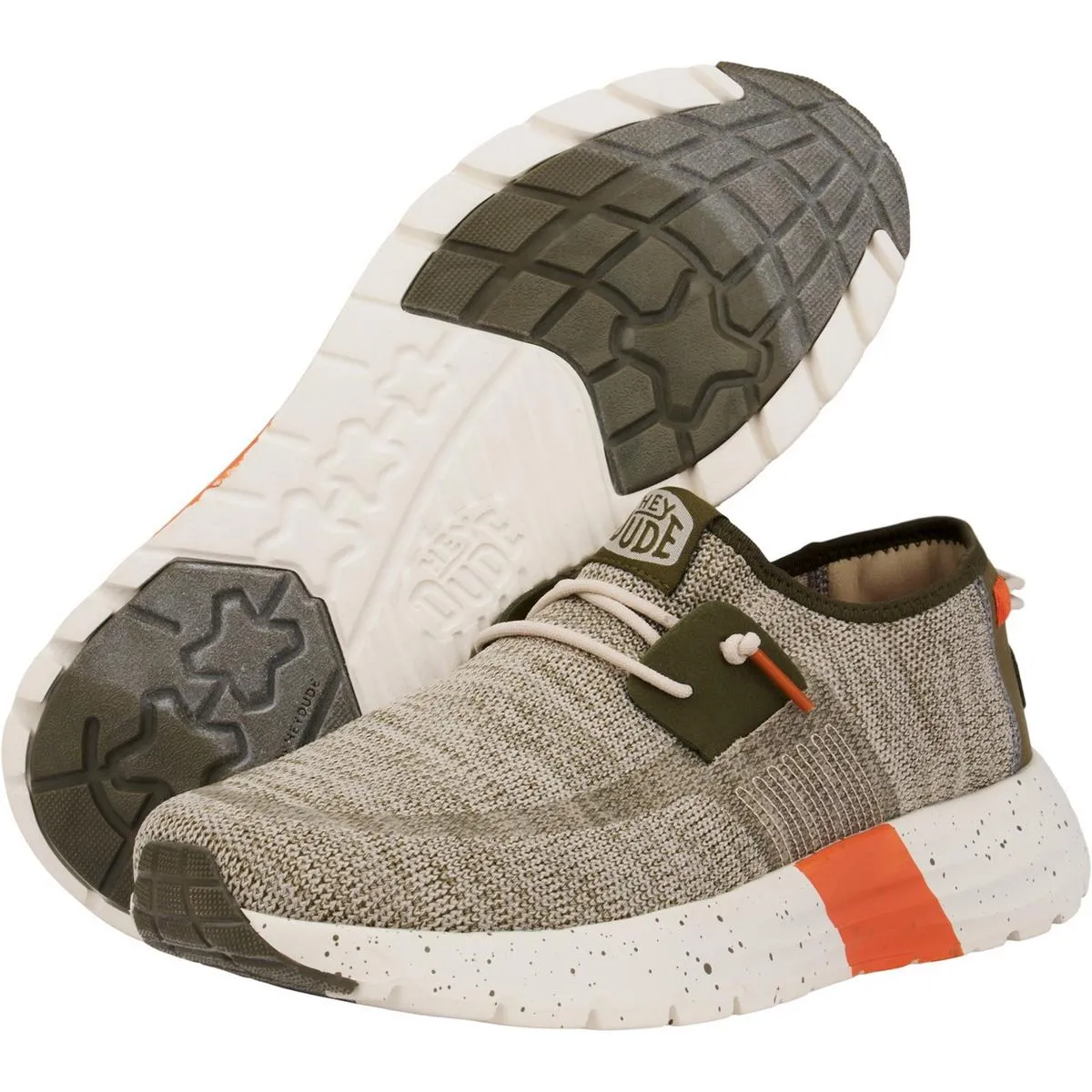 HEYDUDE Sirocco Sport Mode Trainer Green/Dusty Olive/Orange