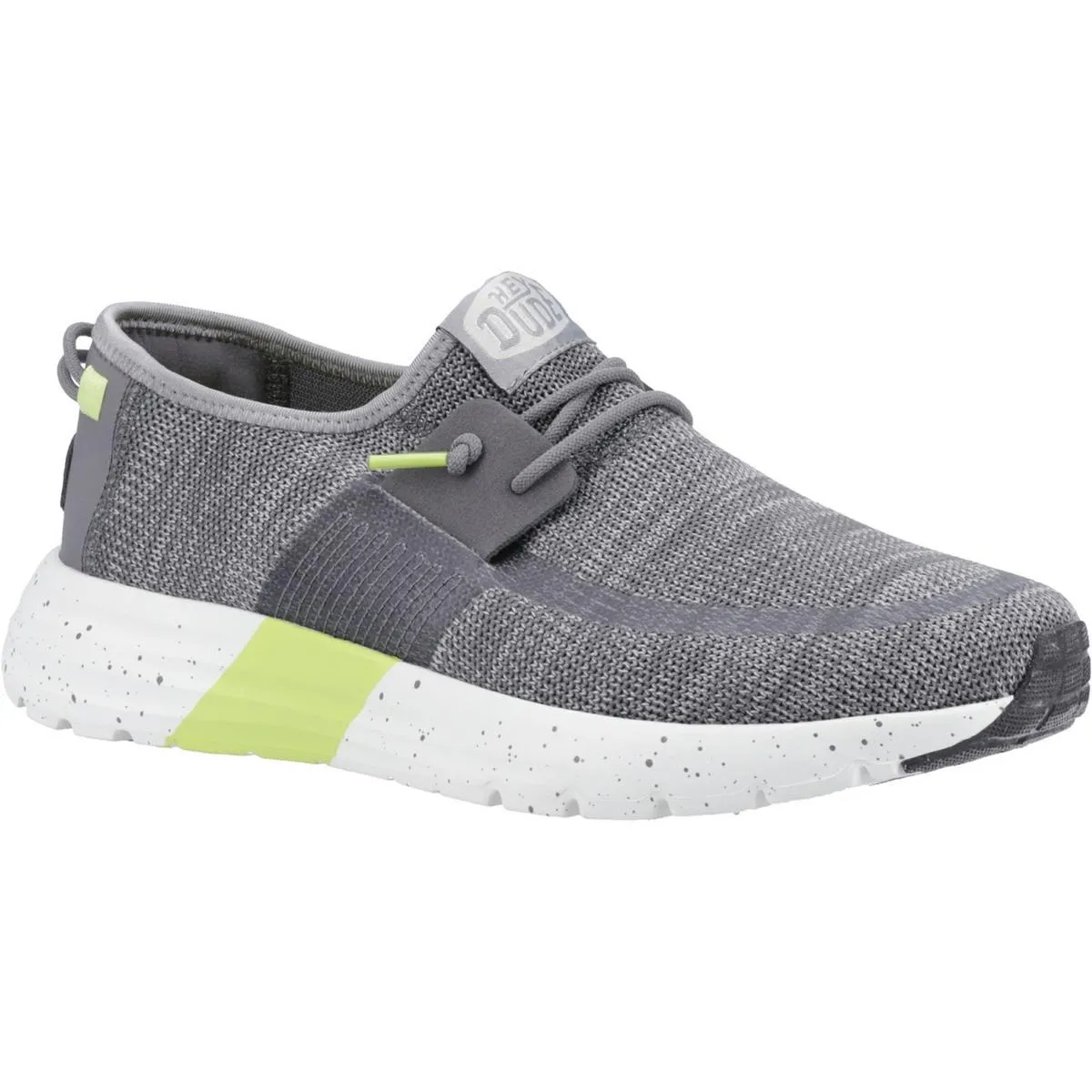 HEYDUDE Sirocco Sport Mode Trainer Heather Grey/Charcoal