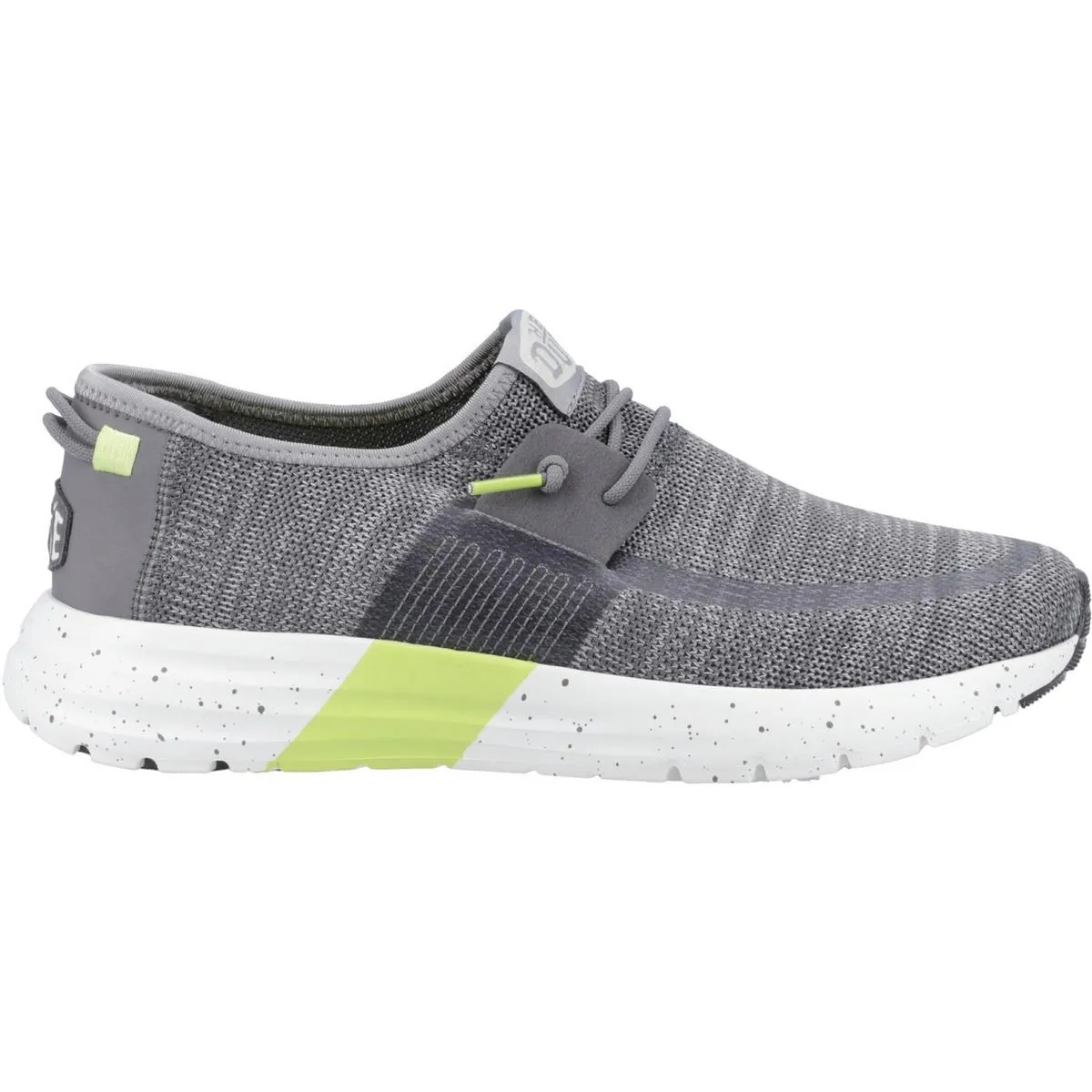 HEYDUDE Sirocco Sport Mode Trainer Heather Grey/Charcoal