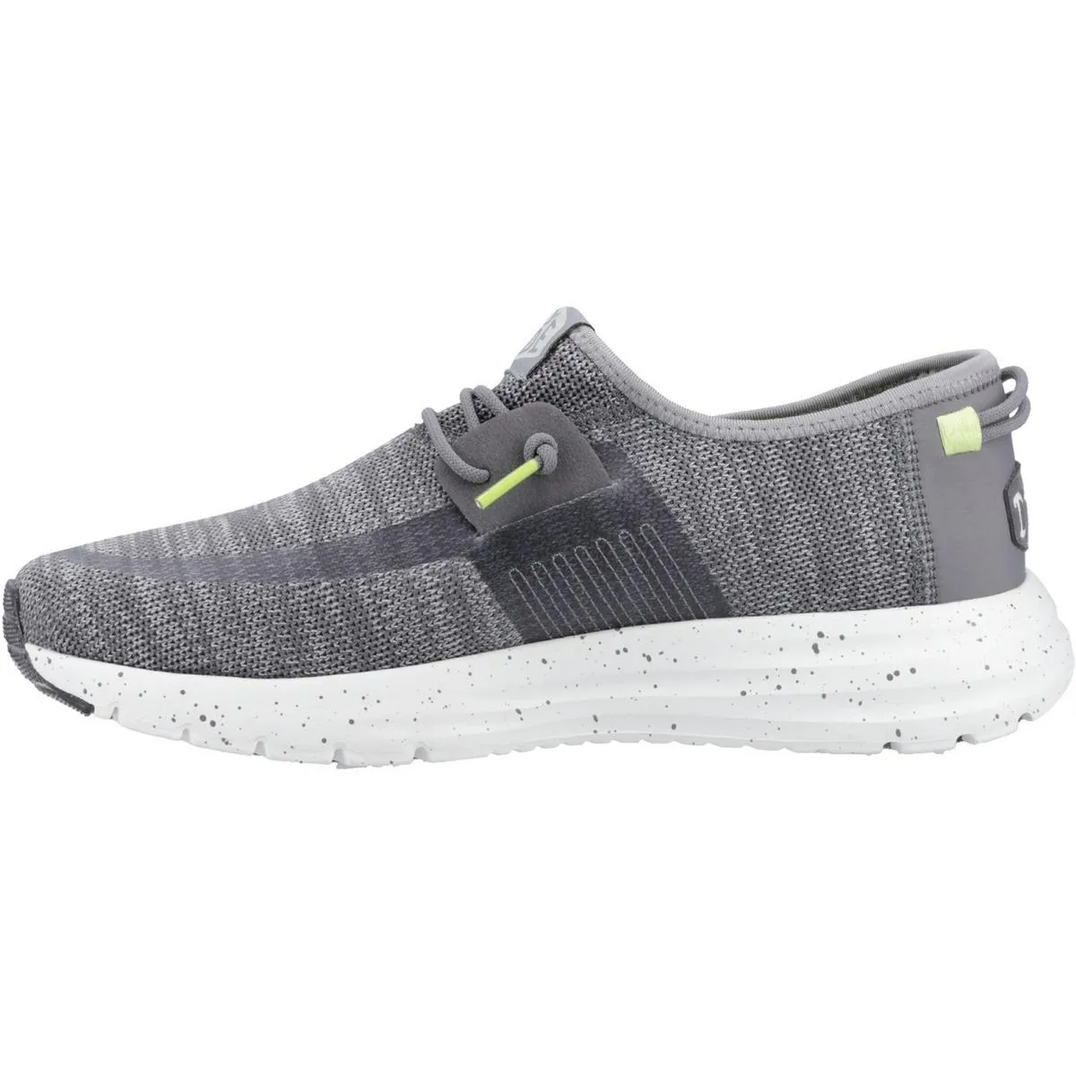 HEYDUDE Sirocco Sport Mode Trainer Heather Grey/Charcoal